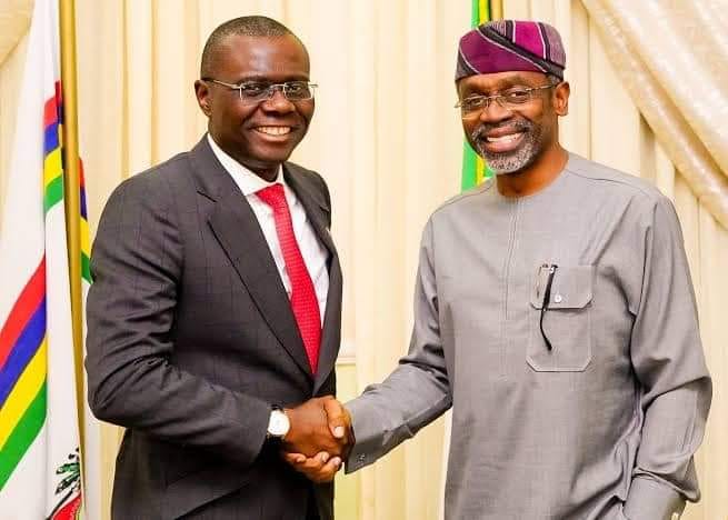 The Speaker of the House of Representatives, Femi Gbajabiamila, and Lagos State Governor, Babajide Sanwo-Olu