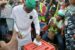 Biodun Oyebanji, APC candidate voting in the Ekiti governorship election (photo Ayo Efunla)