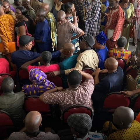 Pensioners in Rivers undergoing verification on Wednesday