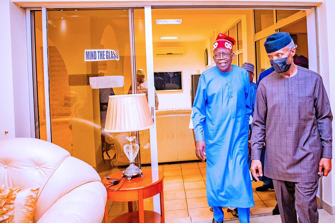 Osinbajo received Tinubu at his residence