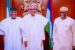 Oyebanji, Buhari and Fayemi during the visit