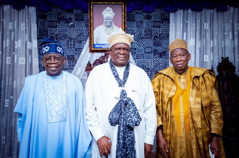 Kalu, Lawan and Asiwaju during the visit