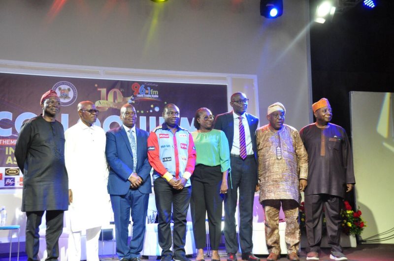 Key stakeholders at the 10th anniversary Colloquium of the Lagos Traffic Radio (LTR) held in Ikeja, Lagos.