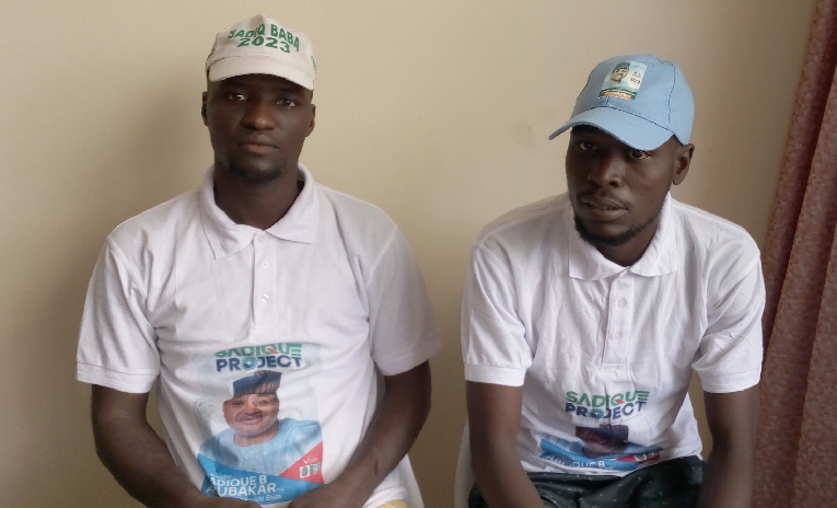 Trekkers Abu Samaila and Abubakar Yusuf