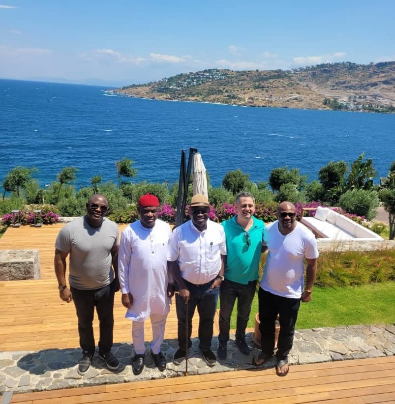 Wike and Ikpeazu with others in Turkey