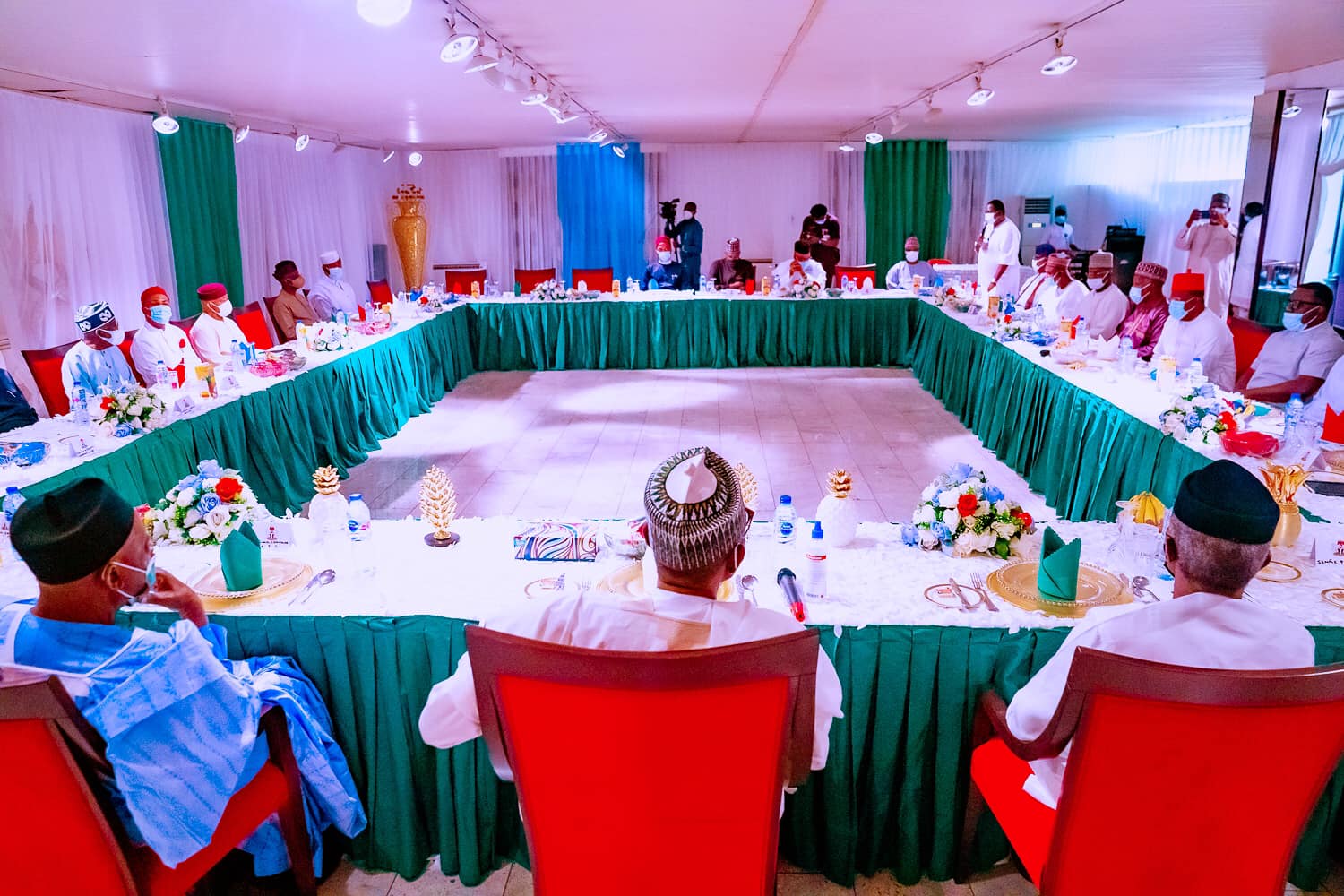 Buhari with APC presidential aspirants