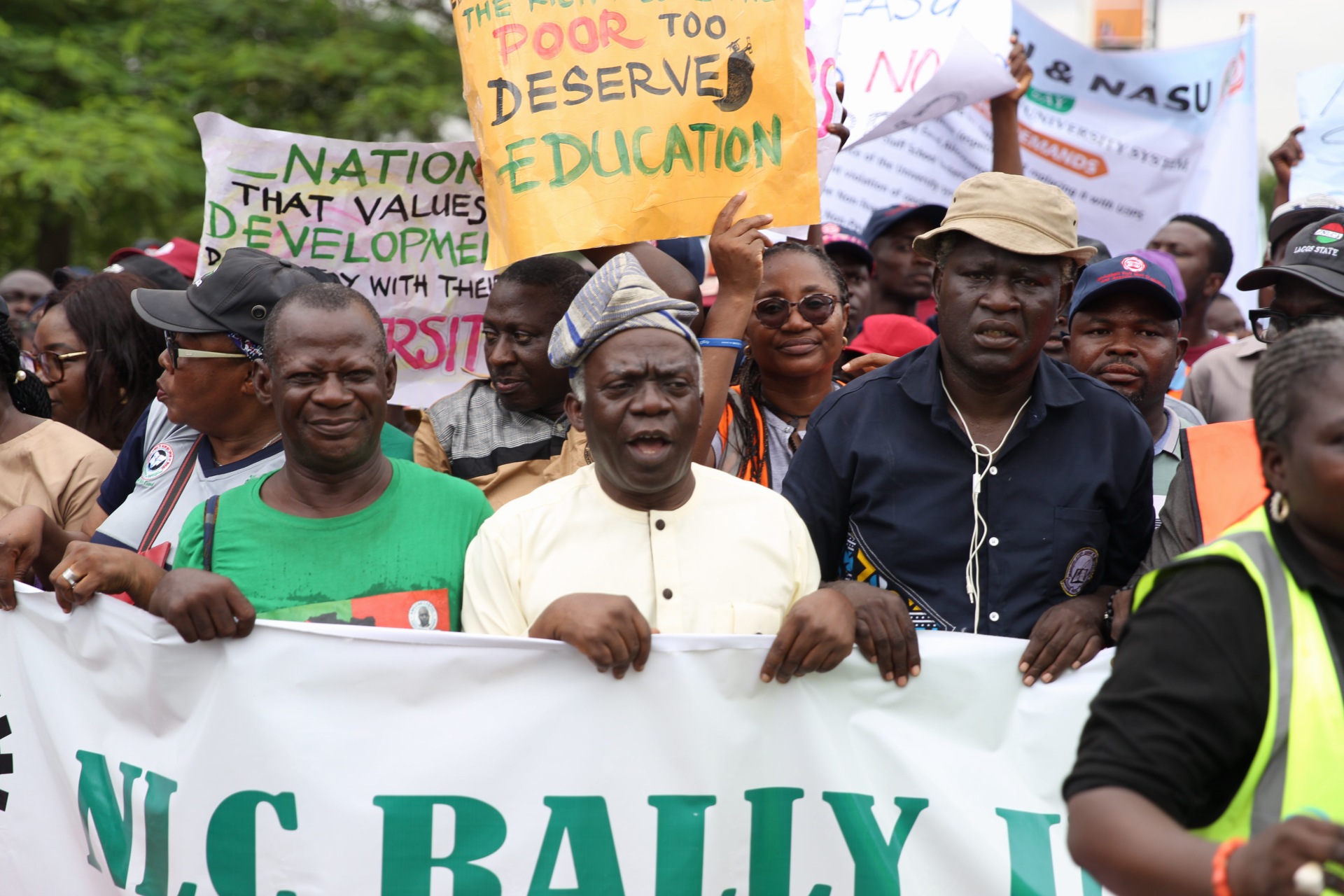  Protesters hit Lagos State Government Secretariat