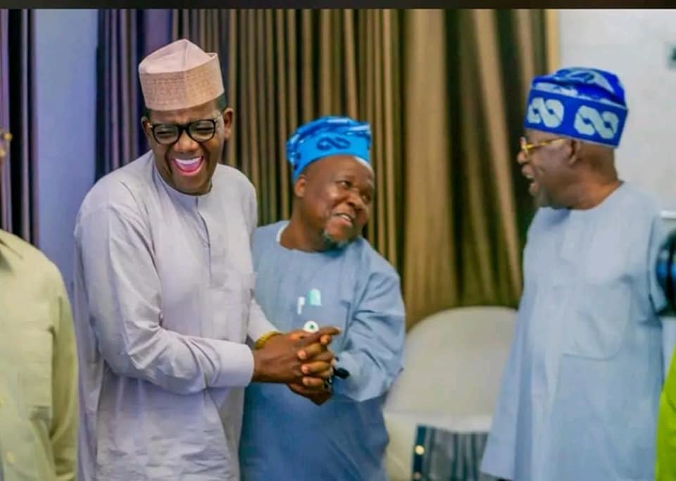 Tinubu with Bello during the meeting