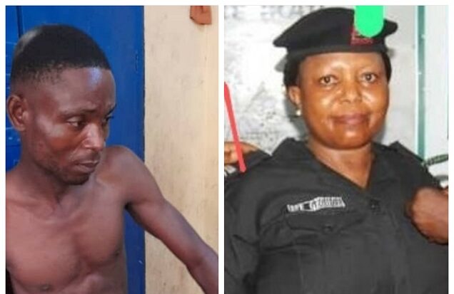 Late Inspector Efe George and one of her alleged killers