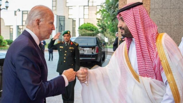 Biden with Saudi Crown Prince