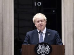 Boris Johnson announcing resignation on Thursday