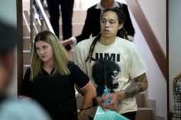 Brittney Griner in court in Moscow