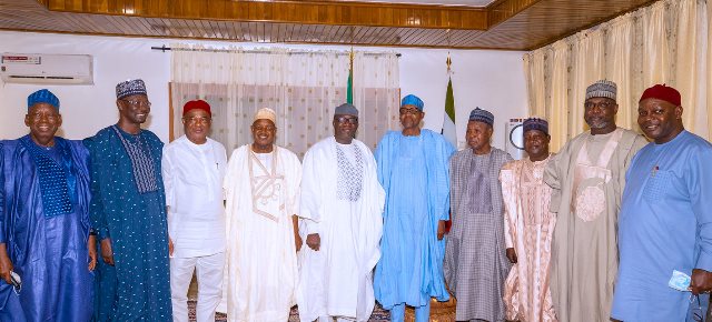 Buhari with the governors