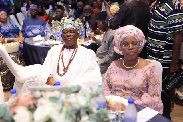 Chief Olusegun Osoba and his wife, Aderinsola