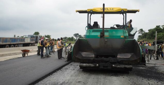 File photo: work on a federal road