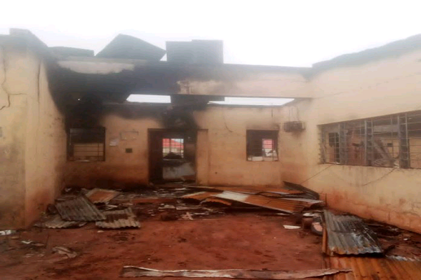 Hoodlums set INEC office ablaze in Enugu