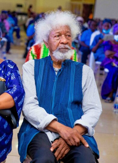 Professor Wole Soyinka at the Evening of Tributes in memory of his late brother.