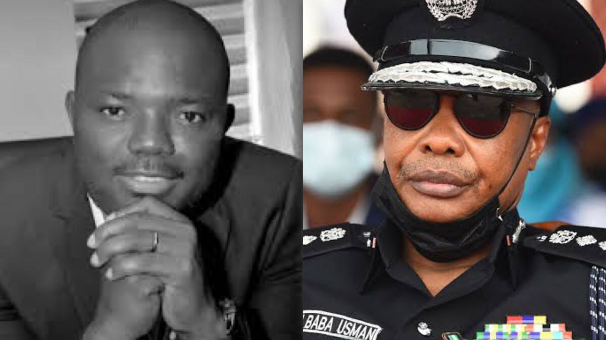 John Adenekan and IGP Usman Baba Photo credit: Peoples Gazette
