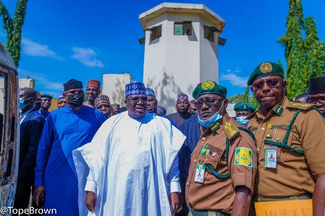 Lawan visits Kuje prison