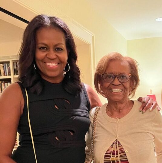 Michelle Obama and  her mother, Marian Lois Robinson