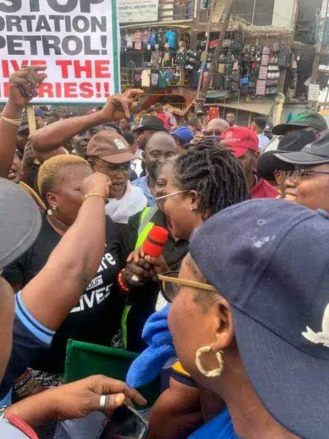 Rivers NLC during the protest
