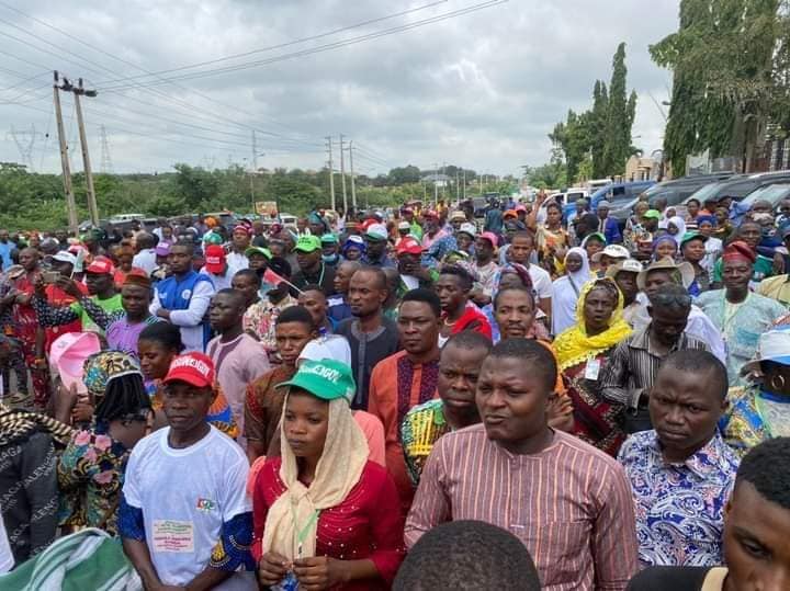 Crowd at LP's rally in Osun