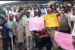 Ogun workers during protest