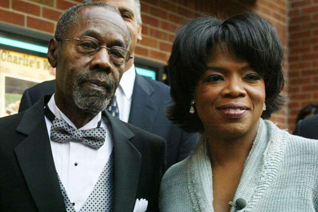 Oprah and her father Vernon