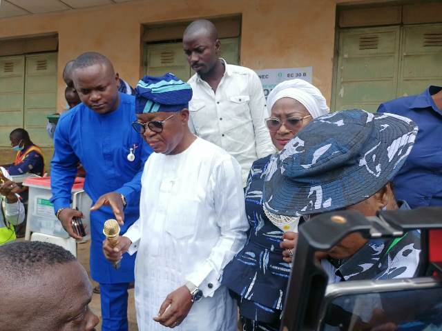 Oyetola after voting