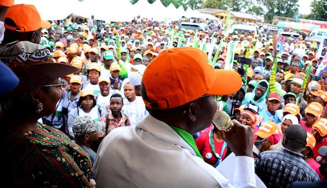 Oyetola speaks at the Ede rally