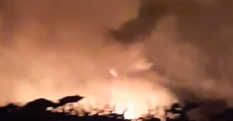 Scene of the crashed cargo plane