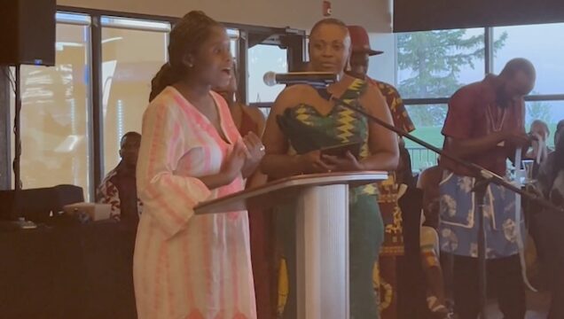 Screenshot: Chidera Igwe speaks at the award