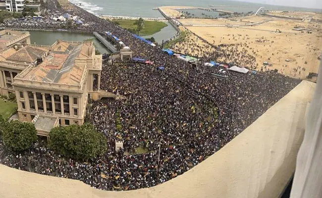 Hundreds of thousands protest in Sri Lanka