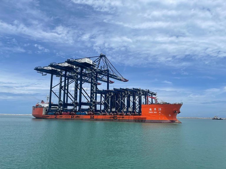 The Hong Kong vessesl at Lekki Deep Sea Port