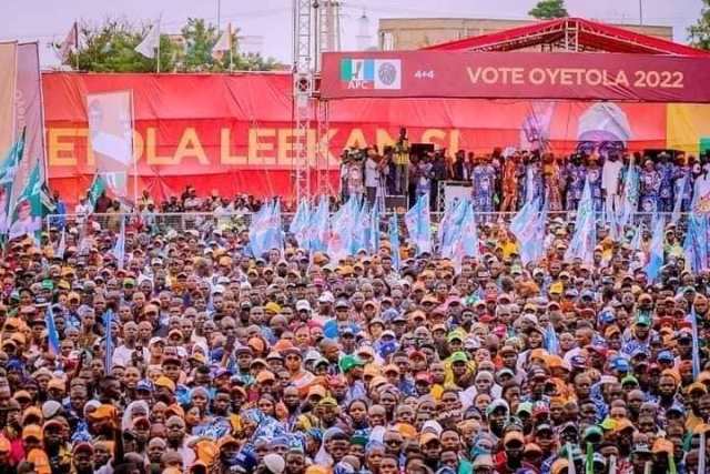 Huge crowd at the rally