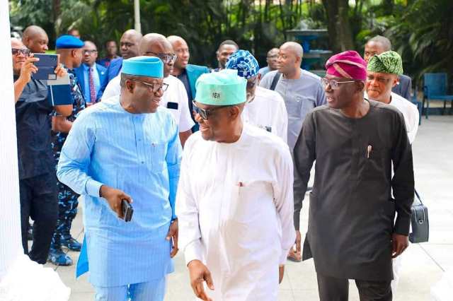 Fayemi, Wike and Sanwo-Olu