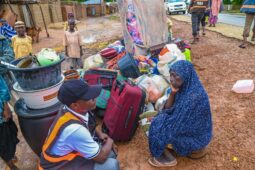 Victims of flood disaster resulting from days of torrential rains in Gulani LGA of Yobe