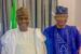 Hon. Dahiru Maishanu Yabo and Gov. Aminu Tambuwal of Sokoto State receiving the defector from the All Progressives Congress, APC to the Peoples Democratic Party, PDP.