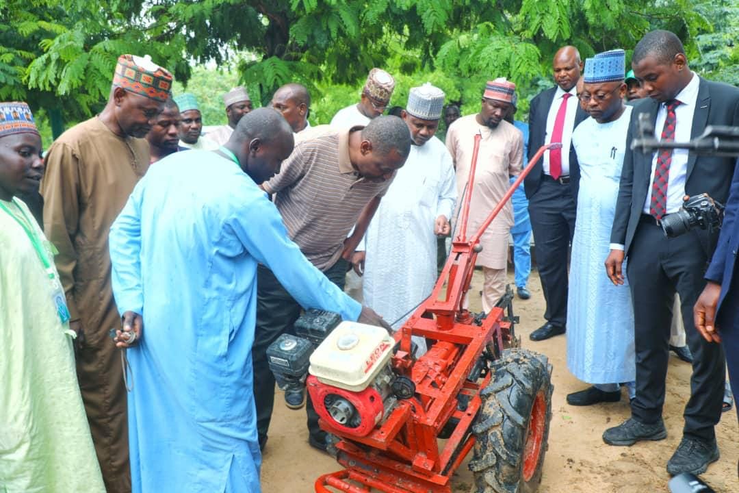 Zulum gifts N5m to Borno almajiri who constructed ‘hand tractor’