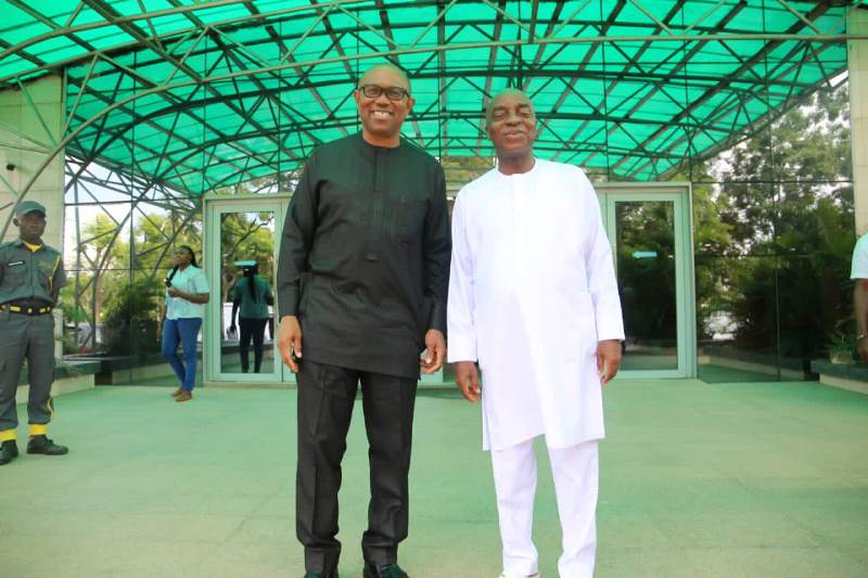 Obi and Oyedepo during the visit