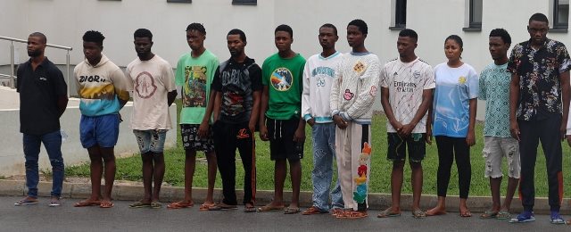 The suspected internet fraudsters