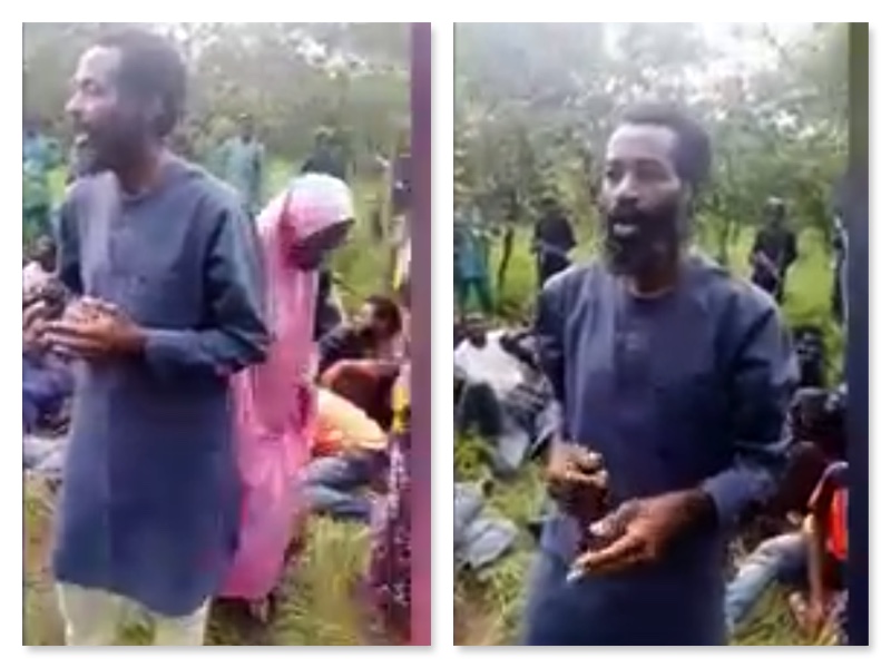 screenshot of the terrorist threatening to kidnap Buhari, El-Rufai