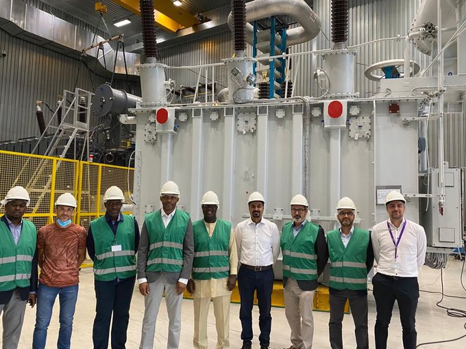 On 28 July 2022 a team of Nigerian engineers led by the MD of Federal Government Power Company Mr. Kenny Anuwe witnessed the factory acceptance test of the mega transformers ordered by the FG under the first phase of the Presidential Power Initiative
