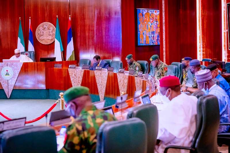 Buhari presides over security council meeting