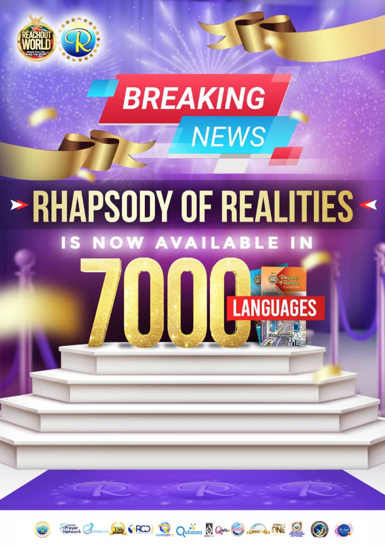 Rhapsody of Realities Devotional hits 7,000 languages, hosts  #ReachOutWorldLive with Pastor Chris - P.M. News