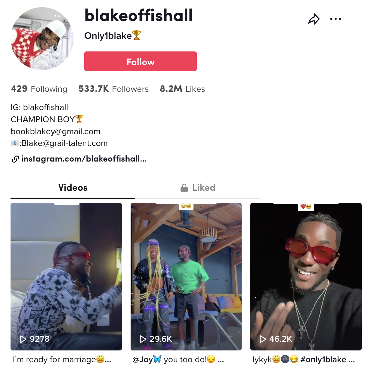 BlakeOffishall Is A Champion