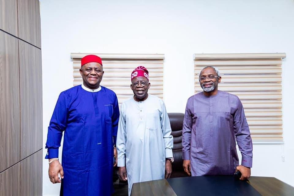 Fani-Kayode with the APC presidential candidate and Gbajabiamila 