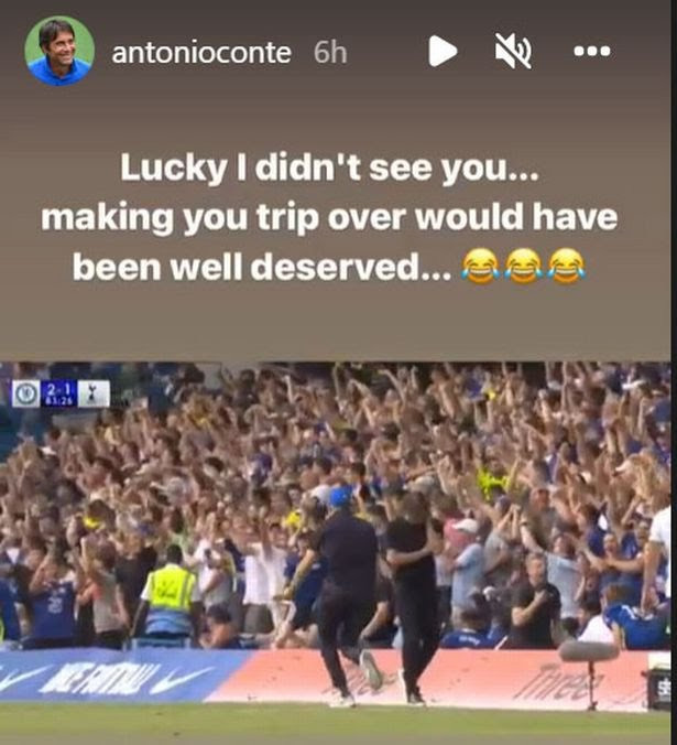 Conte pokes fun at Tuchel on Instagram after battle of the Bridge