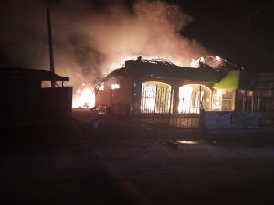 fire guts filling station in Badagry
