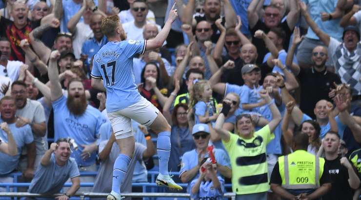 De Bruyne made it 2-0 for City